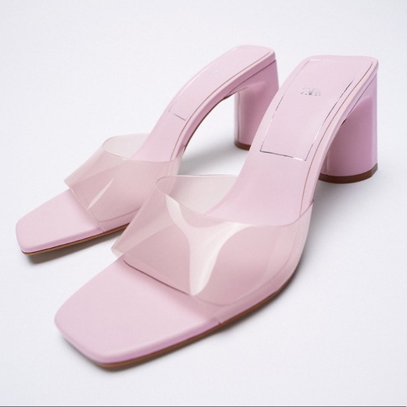 Zara Mid Heel Sandals ZARA NEW WOMAN MID-HEEL PADDED HEELED